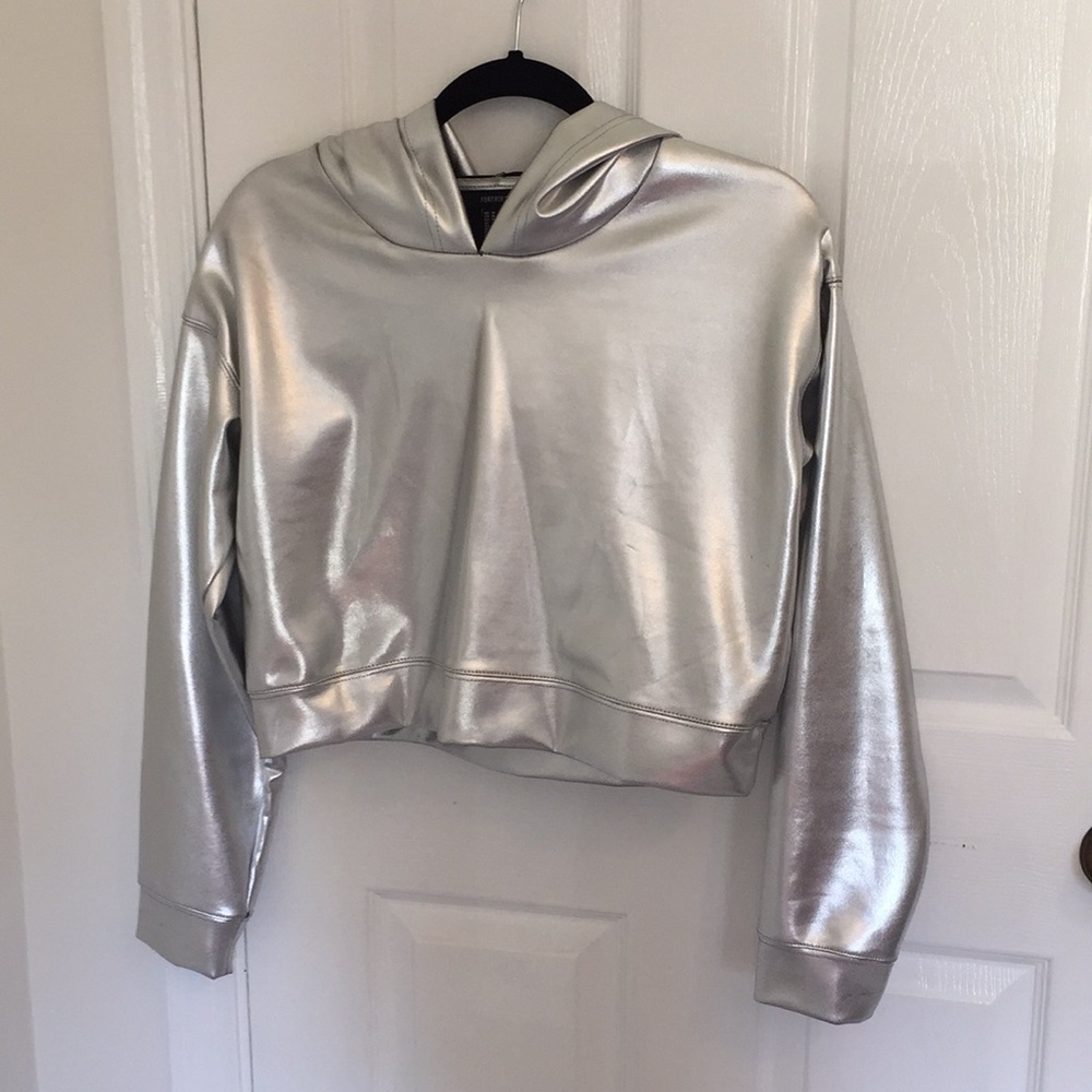 reflective/holographic crop top